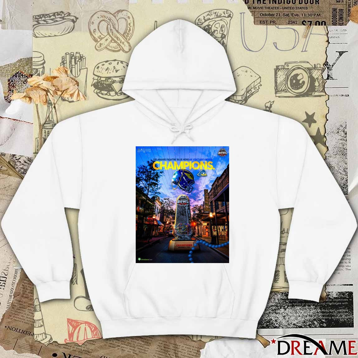 Delaware Fightin’ Blue Hens 2025 68 Ventures Bowl Champions December 17, 2025 Poster t-shirt