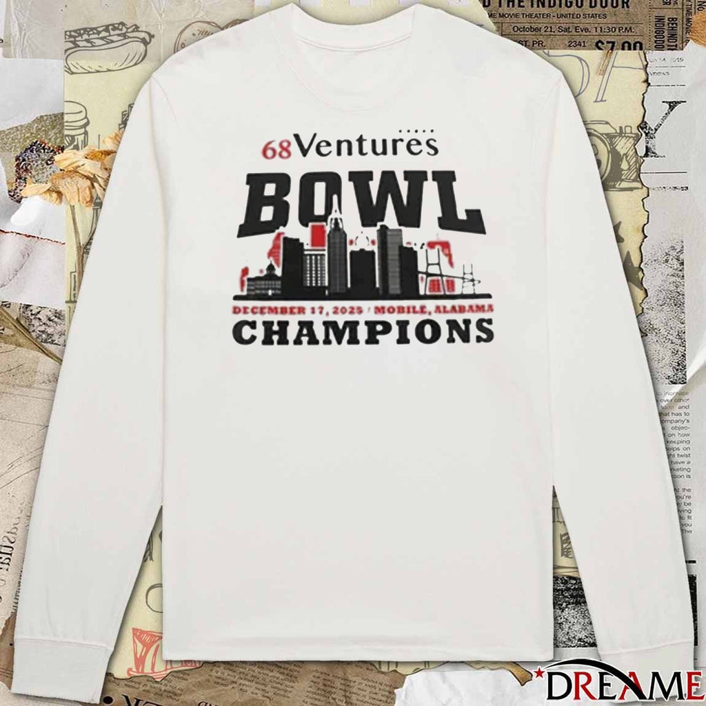 Delaware Fightin’ Blue Hens 68 Ventures Bowl Champions December 17 2025 Mobile Alabama t-shirt