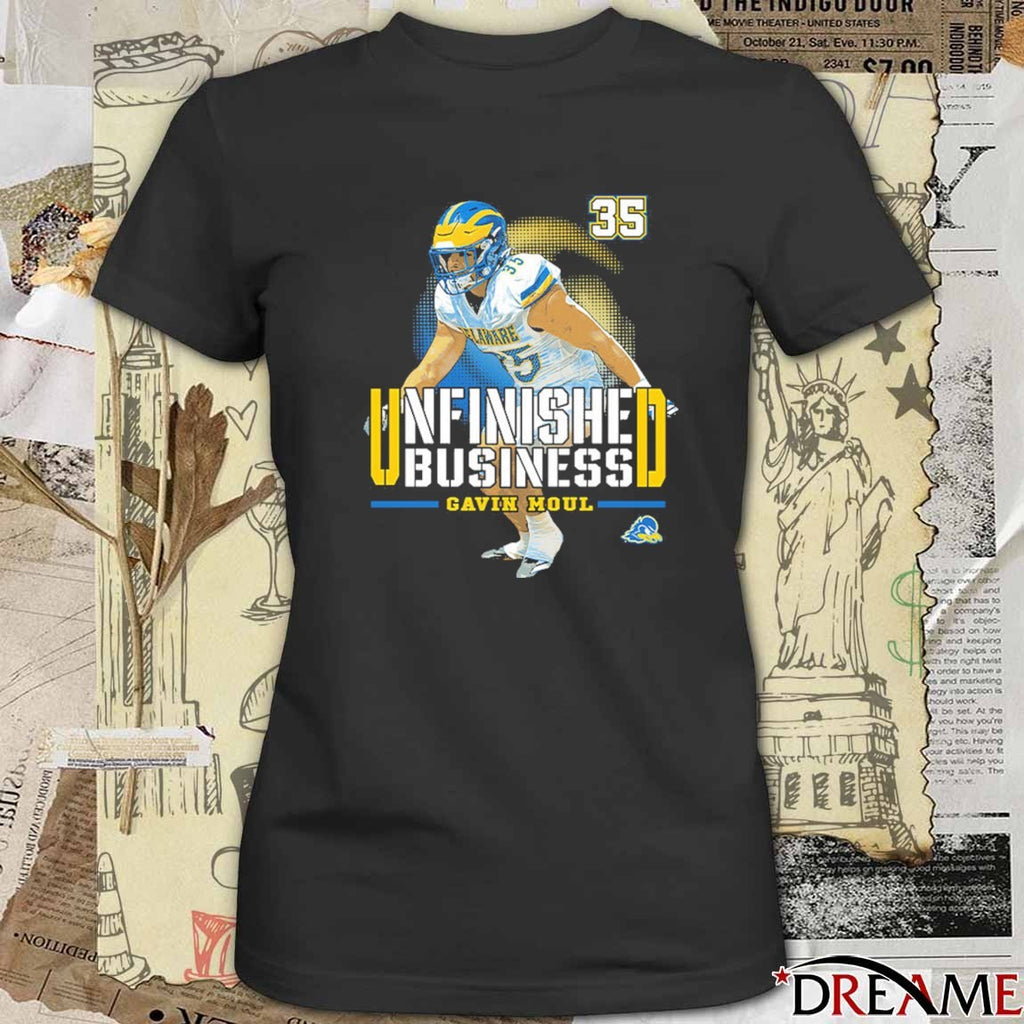 Delaware Fightin’ Blue Hens NCAA Football Gavin Moul Unfinished Business t-shirt