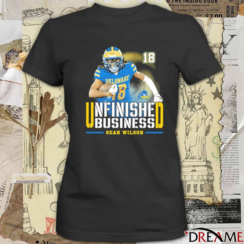 Delaware Fightin’ Blue Hens NCAA Football Sean Wilson Unfinished Business t-shirt