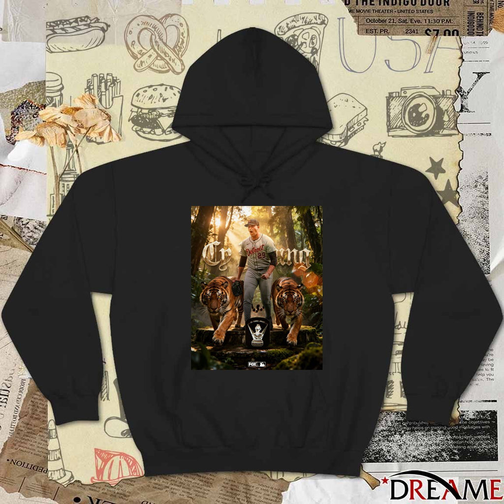 Detroit Tigers Tarik Skubal 2025 American League Cy Young Award Poster t-shirt