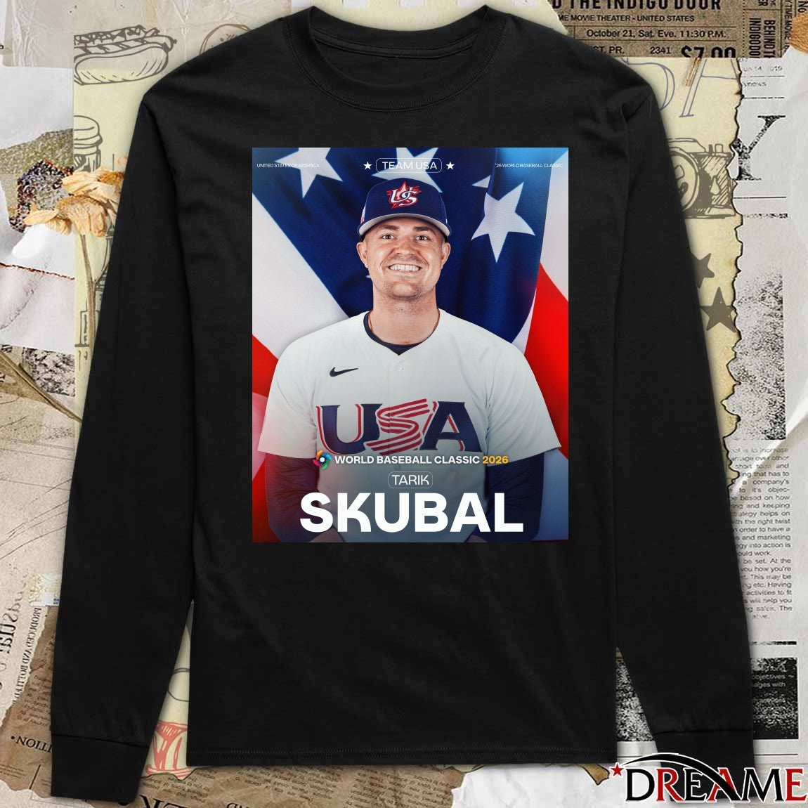 Detroit Tigers Tarik Skubal 2026 World Baseball Classic Poster t-shirt