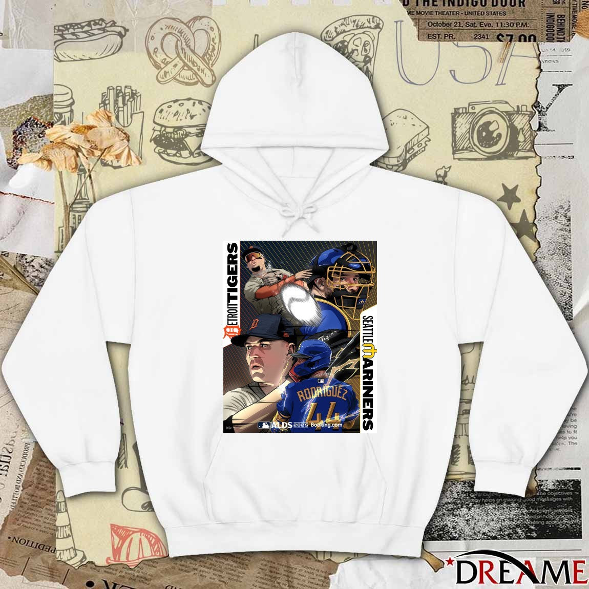 Detroit Tigers Vs Seattle Mariners 2025 American League Division Series ALDS Art Poster t-shirt