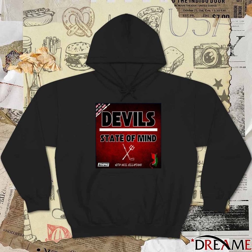 Devils State of Mind With Neil Villapiano Art t-shirt