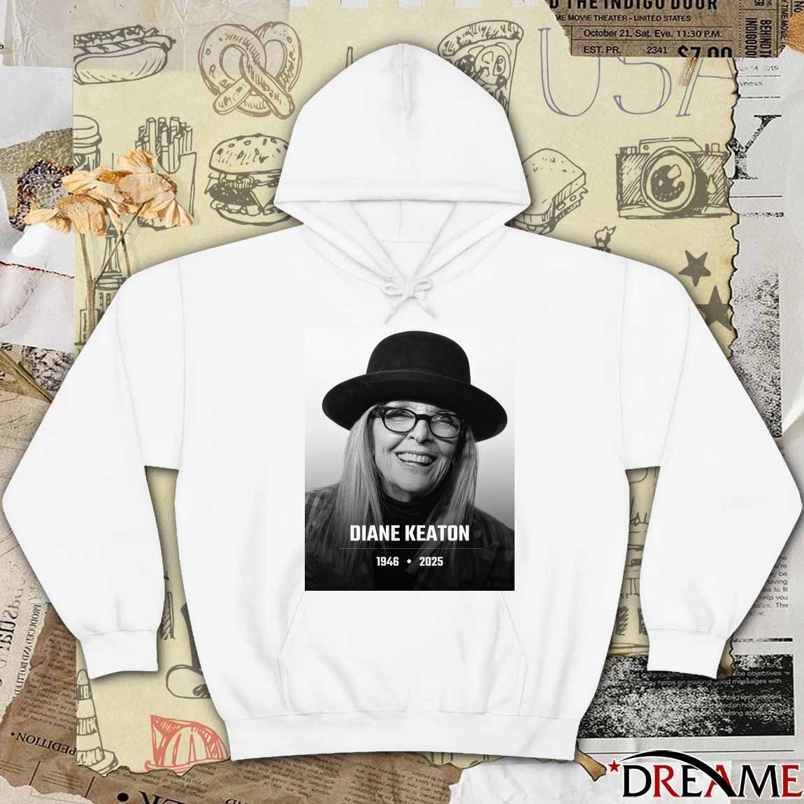 Diane Keaton Passes Away At 79 1946 – 2025 The Film Zone Poster t-shirt