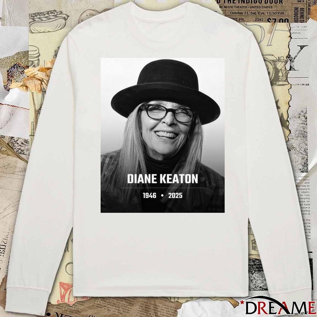 Diane Keaton Passes Away At 79 1946 – 2025 The Film Zone Poster t-shirt