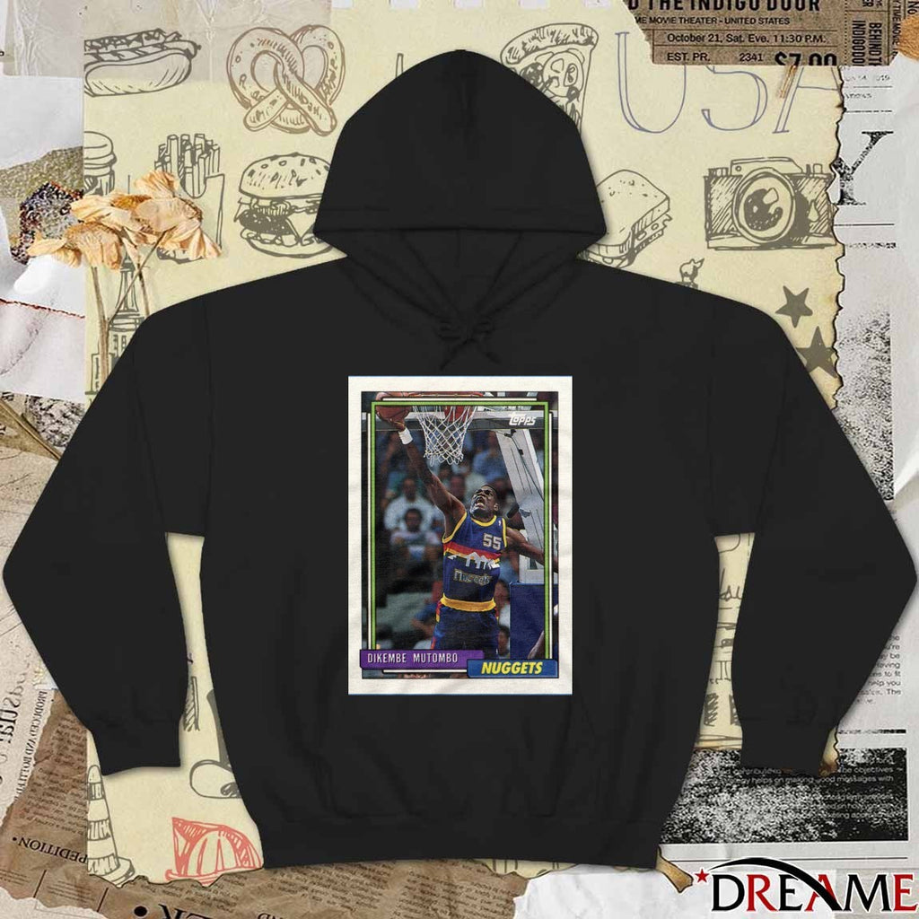 Dikembe Mutombo Denver Nuggets 2026 NBA Basketball Topps Trading Card Player t-shirt
