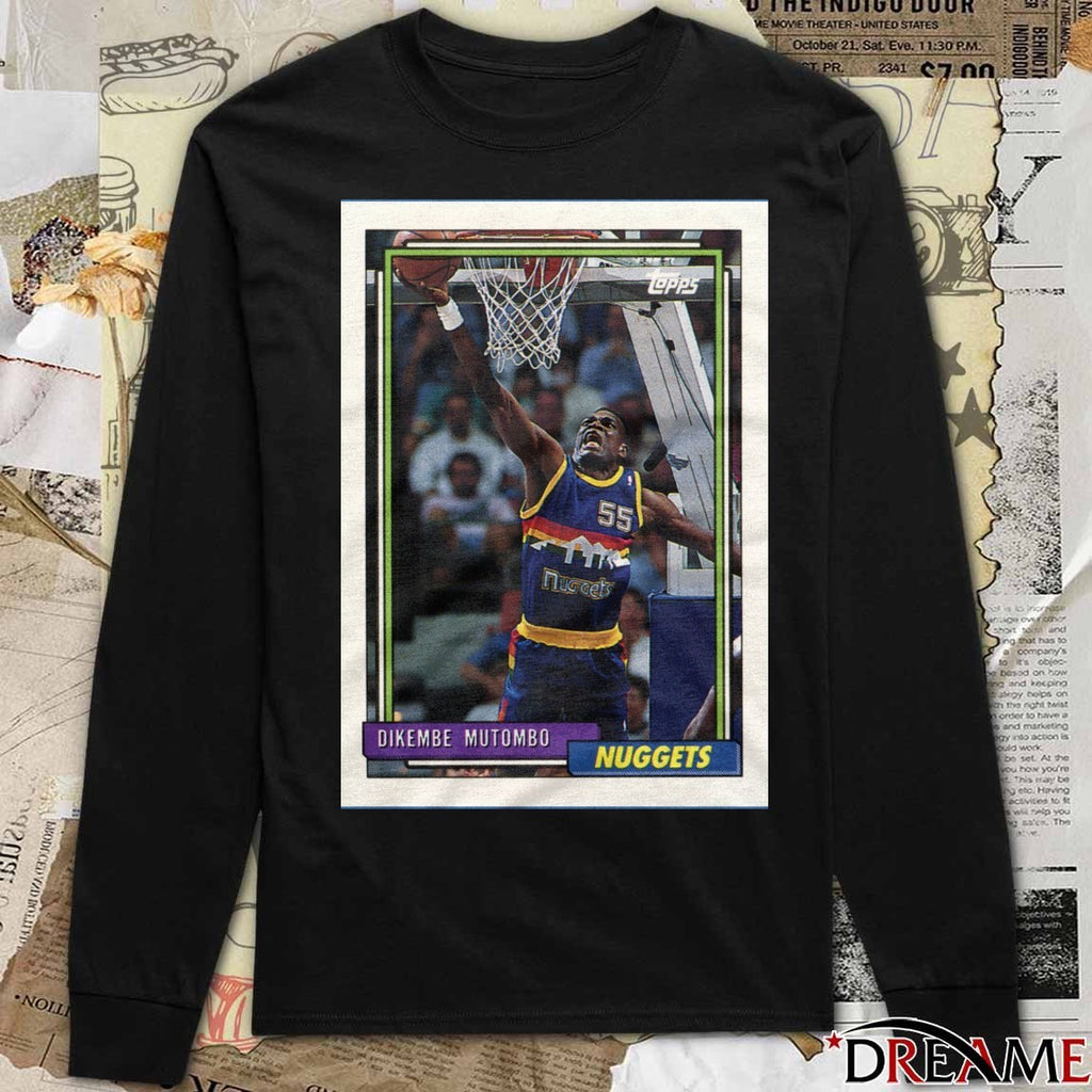 Dikembe Mutombo Denver Nuggets 2026 NBA Basketball Topps Trading Card Player t-shirt