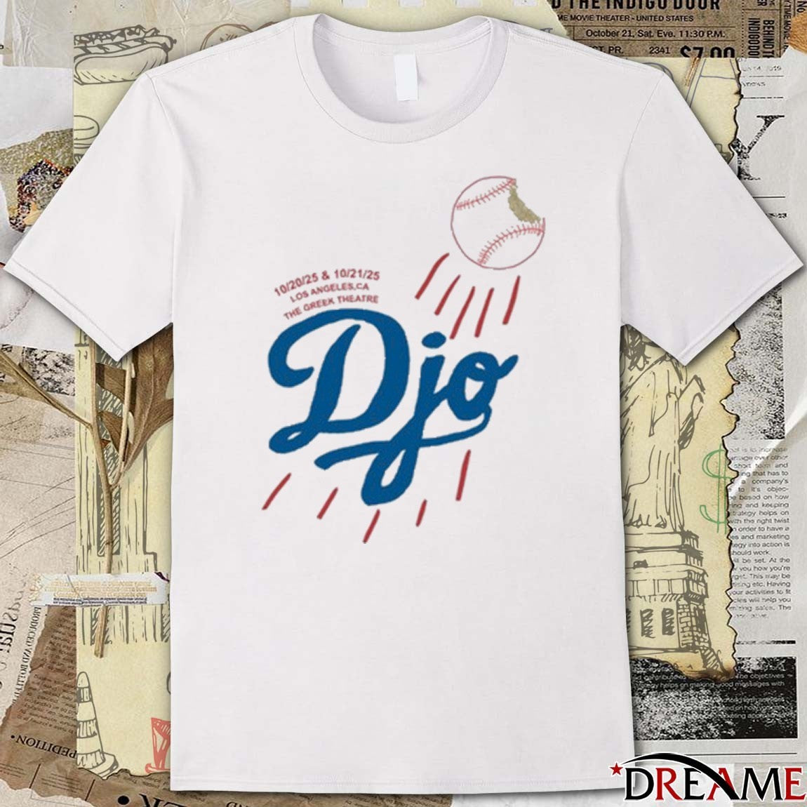 Djo Music Greek Theatre Los Angeles CA October 20-21 2025 t-shirt