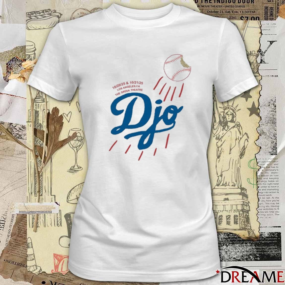 Djo Music Greek Theatre Los Angeles CA October 20-21 2025 t-shirt