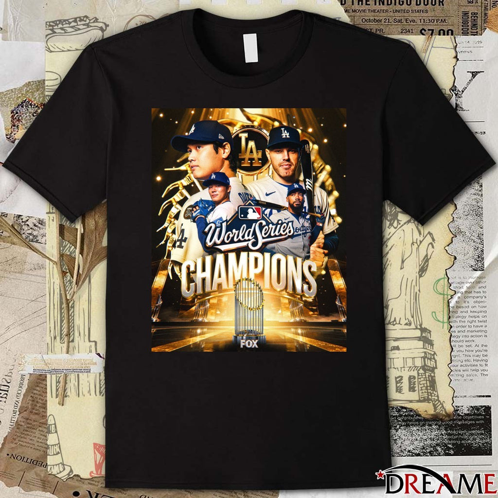 Dodgers Defeated Blue Jays Game 7 To Win The Title Back-to-back World Series Champions Poster t-shirt