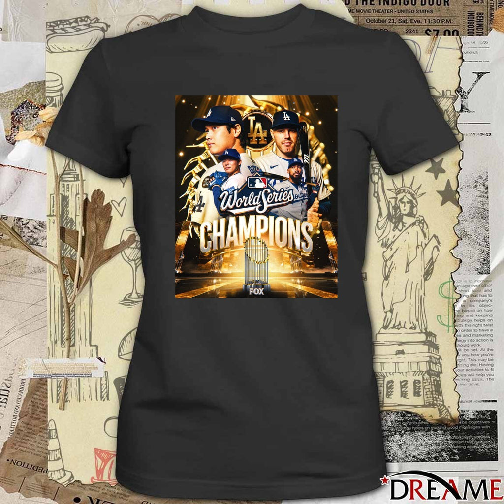 Dodgers Defeated Blue Jays Game 7 To Win The Title Back-to-back World Series Champions Poster t-shirt