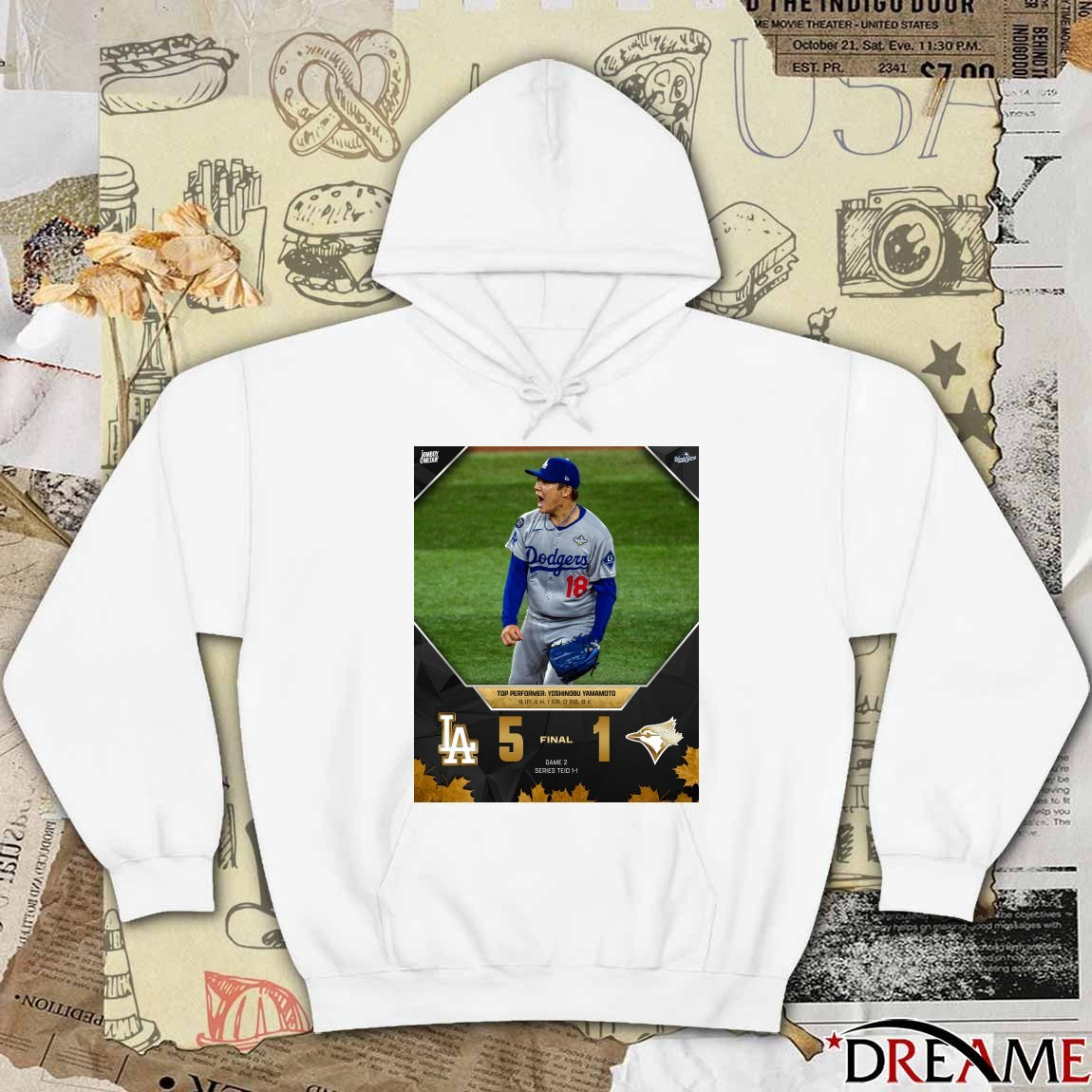 Dodgers Win Blue Jays Final Score 5 – 1 Top Performer Yoshinobu Yamamoto Poster t-shirt