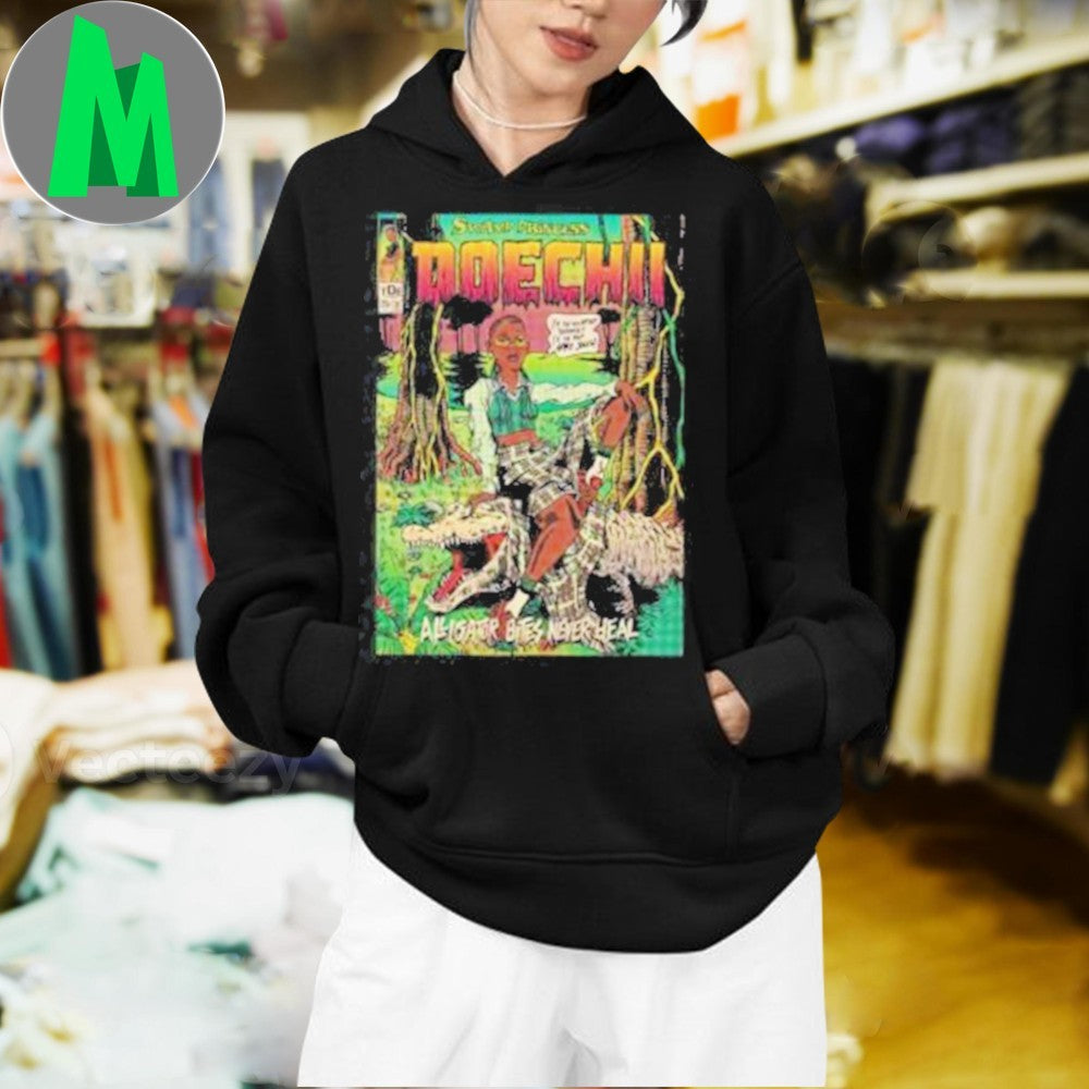 Doechii Alligator Bites Never Heal Graphic T-Shirt R&B Hip Hop Music Fan Tee