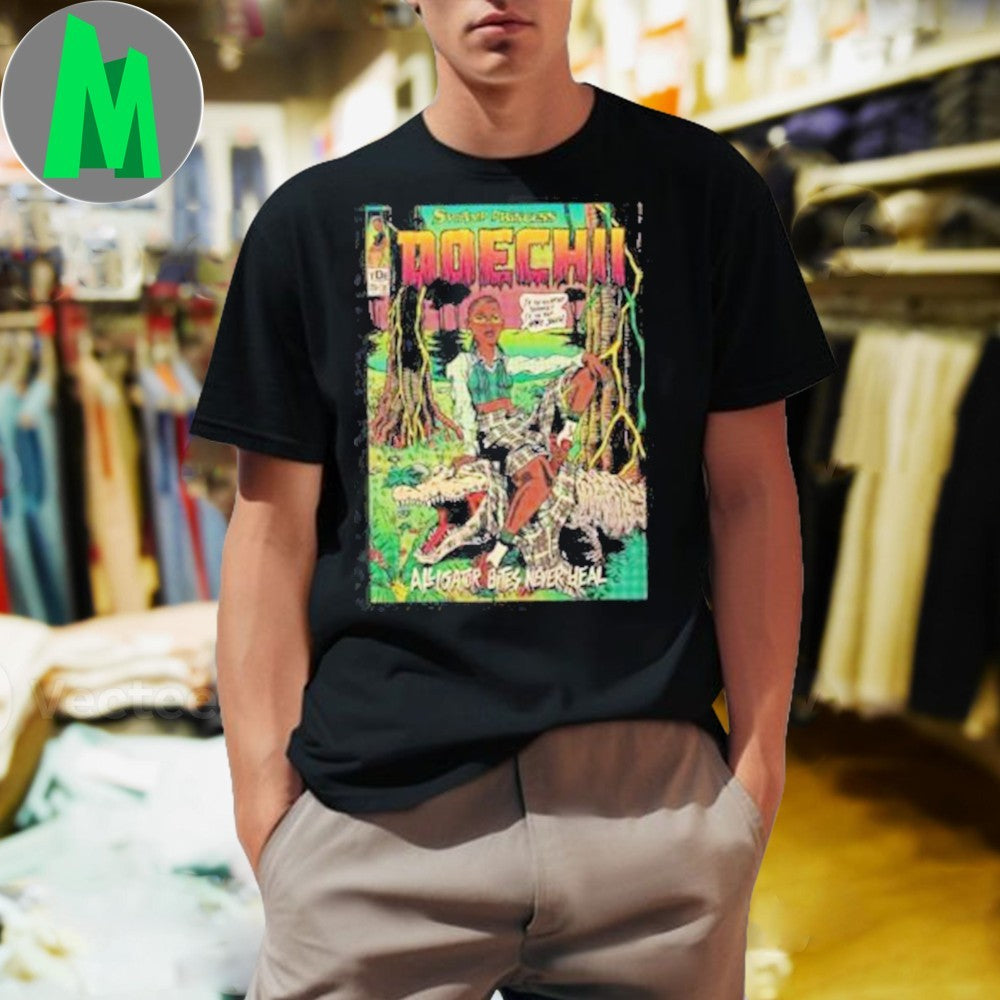 Doechii Alligator Bites Never Heal Graphic T-Shirt R&B Hip Hop Music Fan Tee