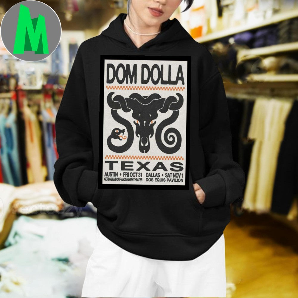 Dom Dolla Texas Austin Dallas October 31 November 1 Concert Poster T-Shirt