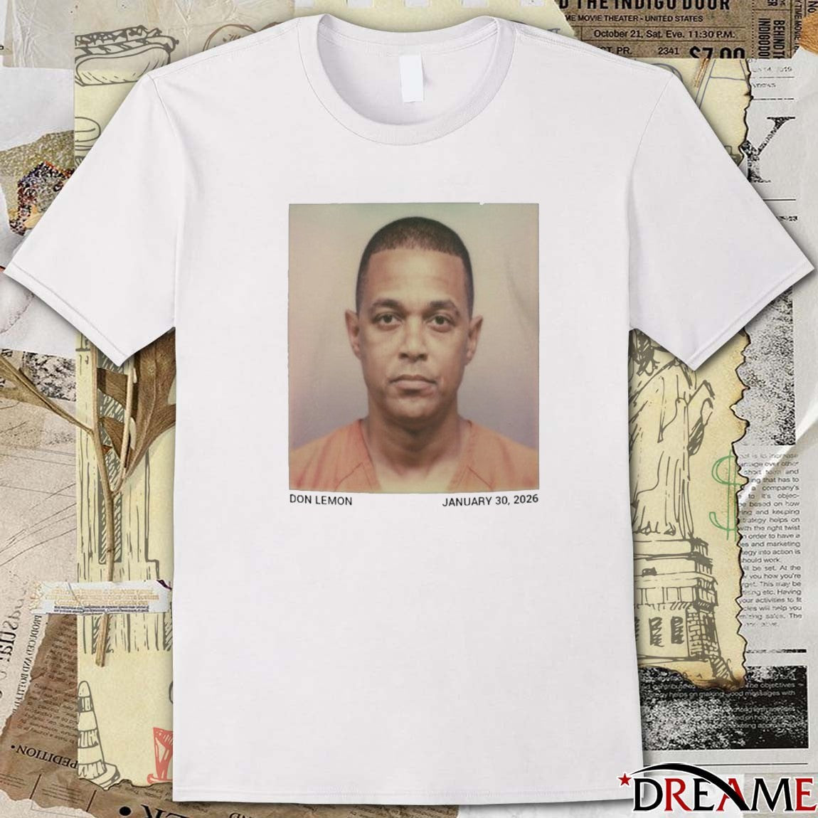 Don Lemon Mug Shot January 30 2026 t-shirt