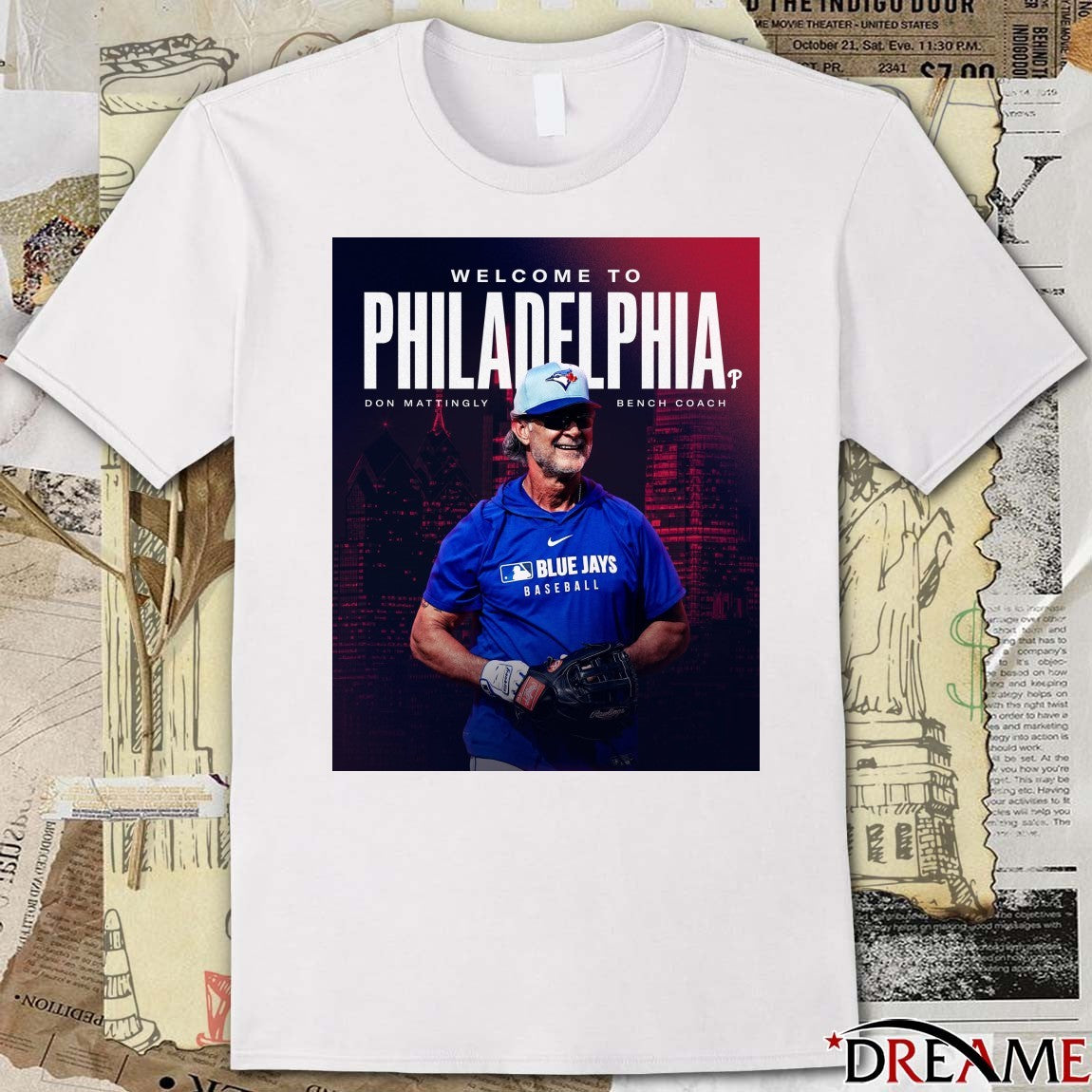 Don Mattingly Welcome To Philadelphia Phillies New Bench Coach Poster t-shirt