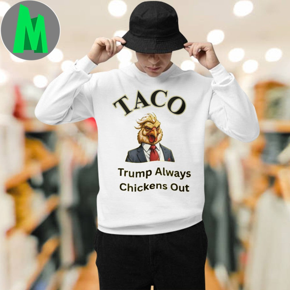 Donald Trump Chicken Cartoon T-Shirt Political Satire Humorous Graphic Tee