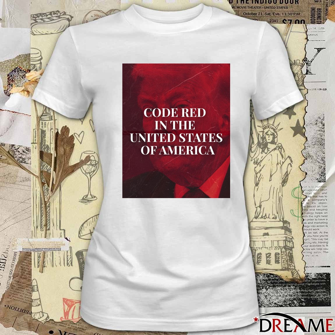 Donald Trump Code Red In The United States Of America t-shirt