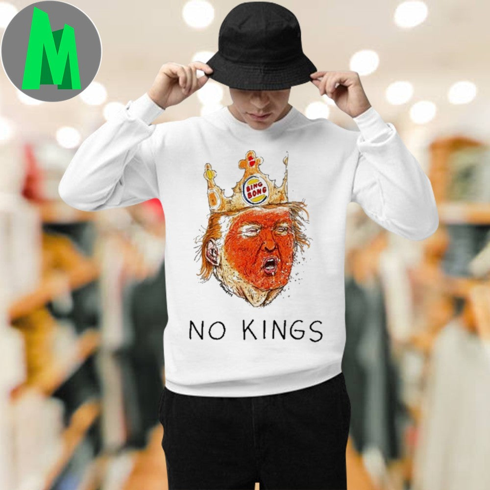 Donald Trump No Kings Bing Bong Crown Graphic T-Shirt