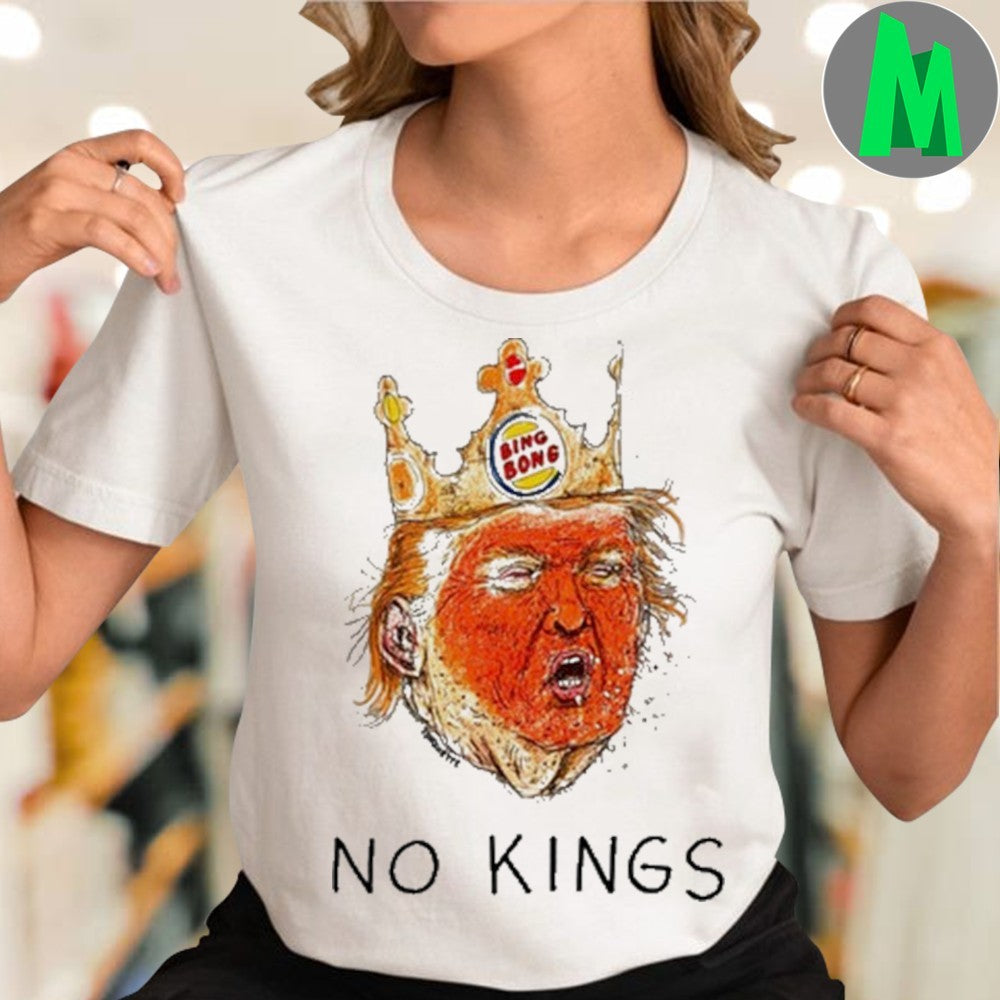 Donald Trump No Kings Bing Bong Crown Graphic T-Shirt