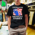 Donald Trump Operation Midnight Hammer American Flag Graphic T-Shirt