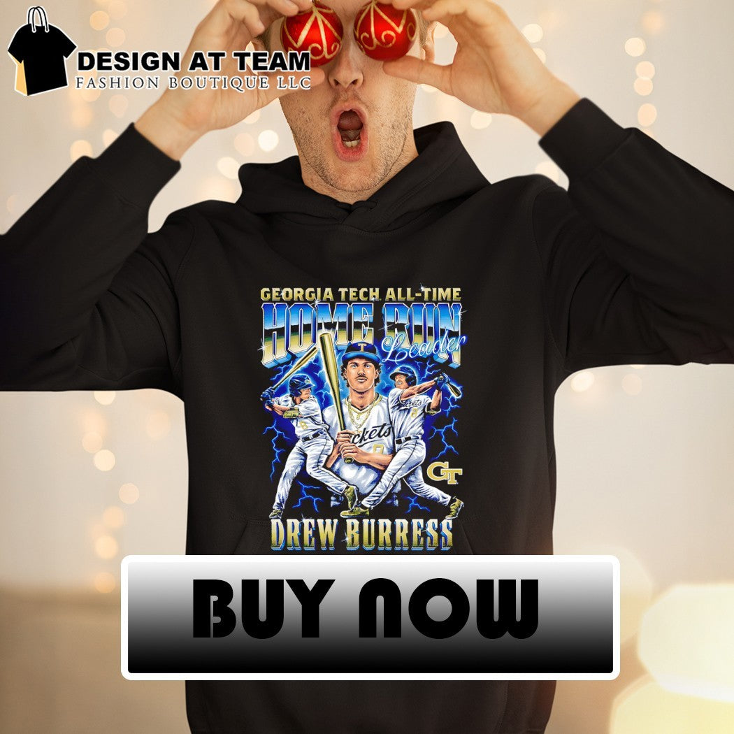 Drew Burress HR King Georgia Tech Baseball shirt