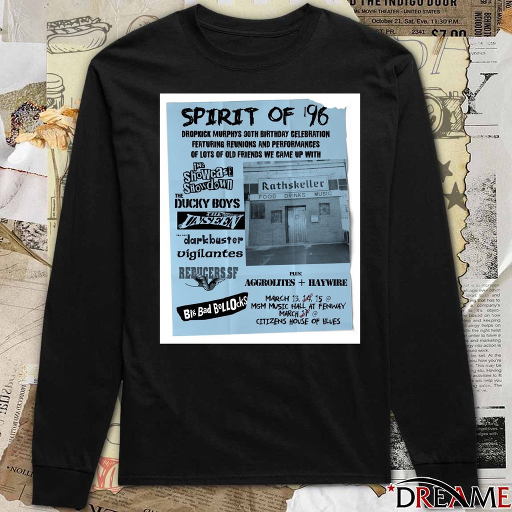 Dropkick Murphys 30th Birthday Celebration Spirit of ’96 March 13 – 15 2026 Poster t-shirt