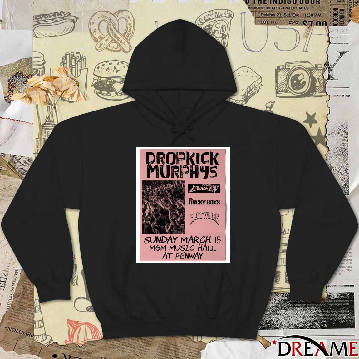 Dropkick Murphys The Ducky Boys March 15 2026 MGM Music Hall At Fenway Poster t-shirt