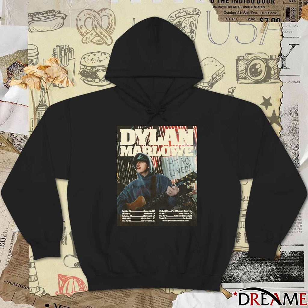 Dylan Marlowe Head Liners United States May 9 – July 17 2026 Poster t-shirt