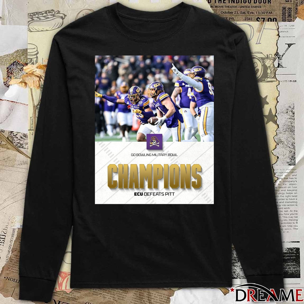 ECU Pirates defeated Pittsburgh 2025 Go Bowling Military Bowl champions Poster t-shirt