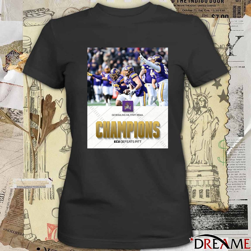 ECU Pirates defeated Pittsburgh 2025 Go Bowling Military Bowl champions Poster t-shirt