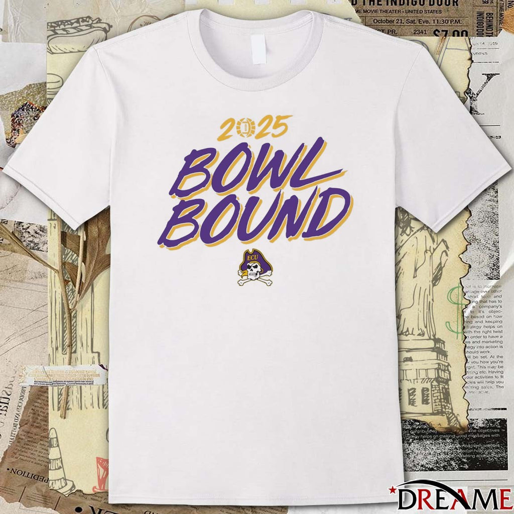 East Carolina Pirates Football NCAA 2025 Bowl Bound t-shirt