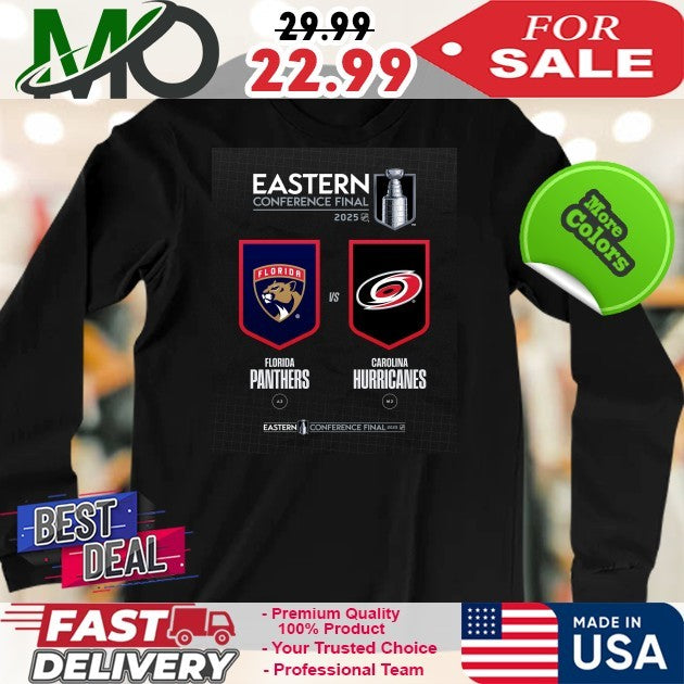 Eastern Conference Final 2025 Florida Panthers And Carolina Hurricanes Shirt