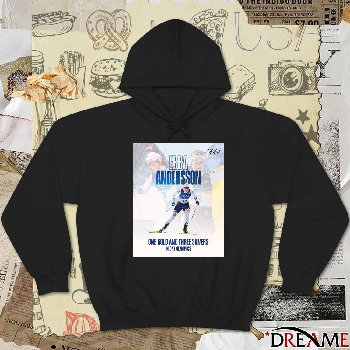 Ebba Andersson One Gold And Three Silvers In One Olympics Milano Cortina 2026 Poster t-shirt