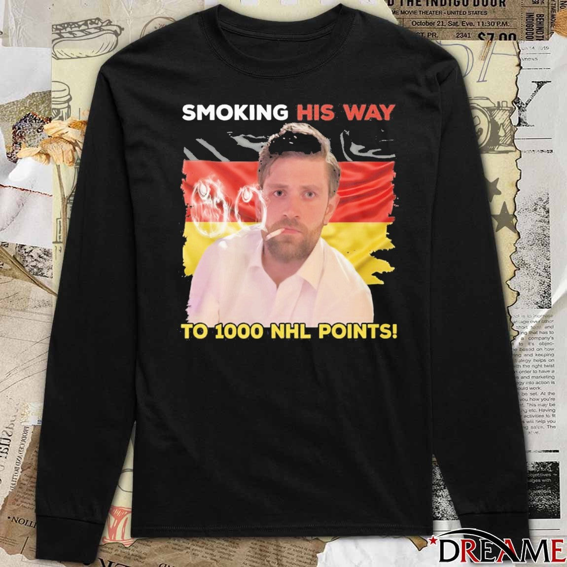 Edmonton Oilers Leon Draisaitl Smoking His Way To 1000 NHL Point t-shirt