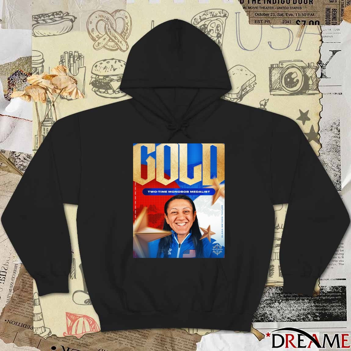 Elana Meyers Taylor Wins Her First Olympic Gold Two-time Mονοbob Medalist t-shirt