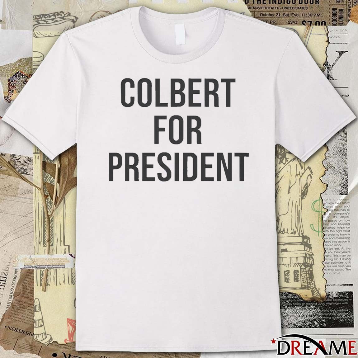Emma Thompson Colbert For President 2025 t-shirt