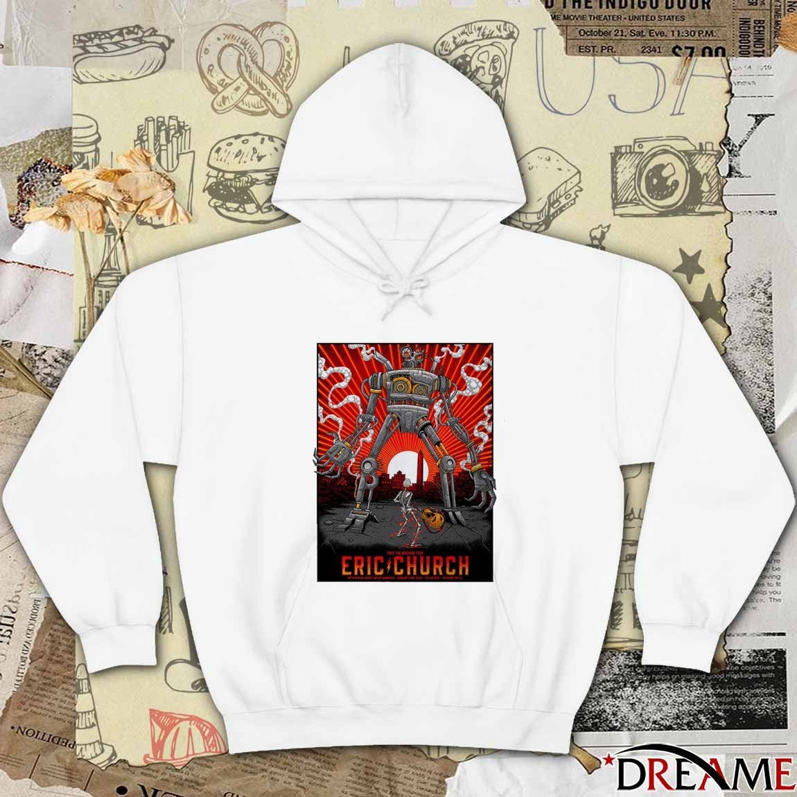 Eric Church Washington DC Night 1 Anthem On January 22nd The Free the Machine Tour 2026 Poster t-shirt