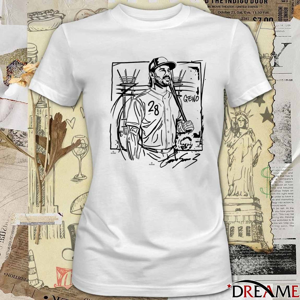 Eugenio Suarez Drip and Splatter Cincinnati Reds MLB Signature t-shirt
