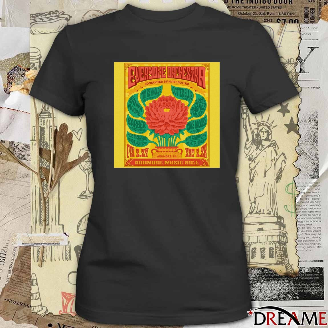 Everyone Orchestra February 27-28 2026 Ardmore Music Hall, PA Poster Merch Conducted by Matt Butler t-shirt