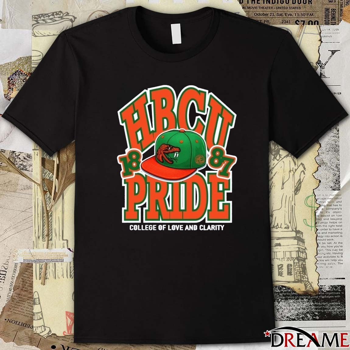 FAMU HBCU Pride College Of Love And Clarity 1887 t-shirt