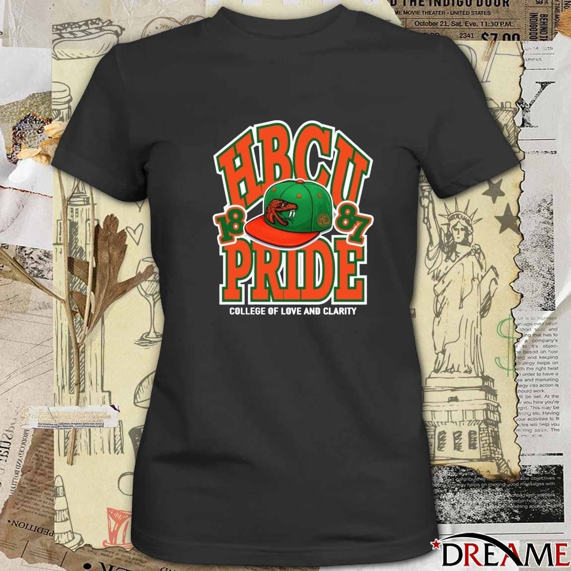 FAMU HBCU Pride College Of Love And Clarity 1887 t-shirt