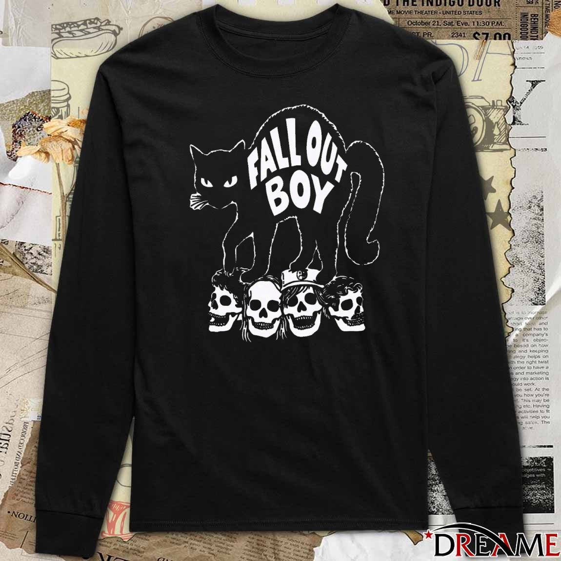 Fall Out Boy Black Cat Fanart 2025 t-shirt