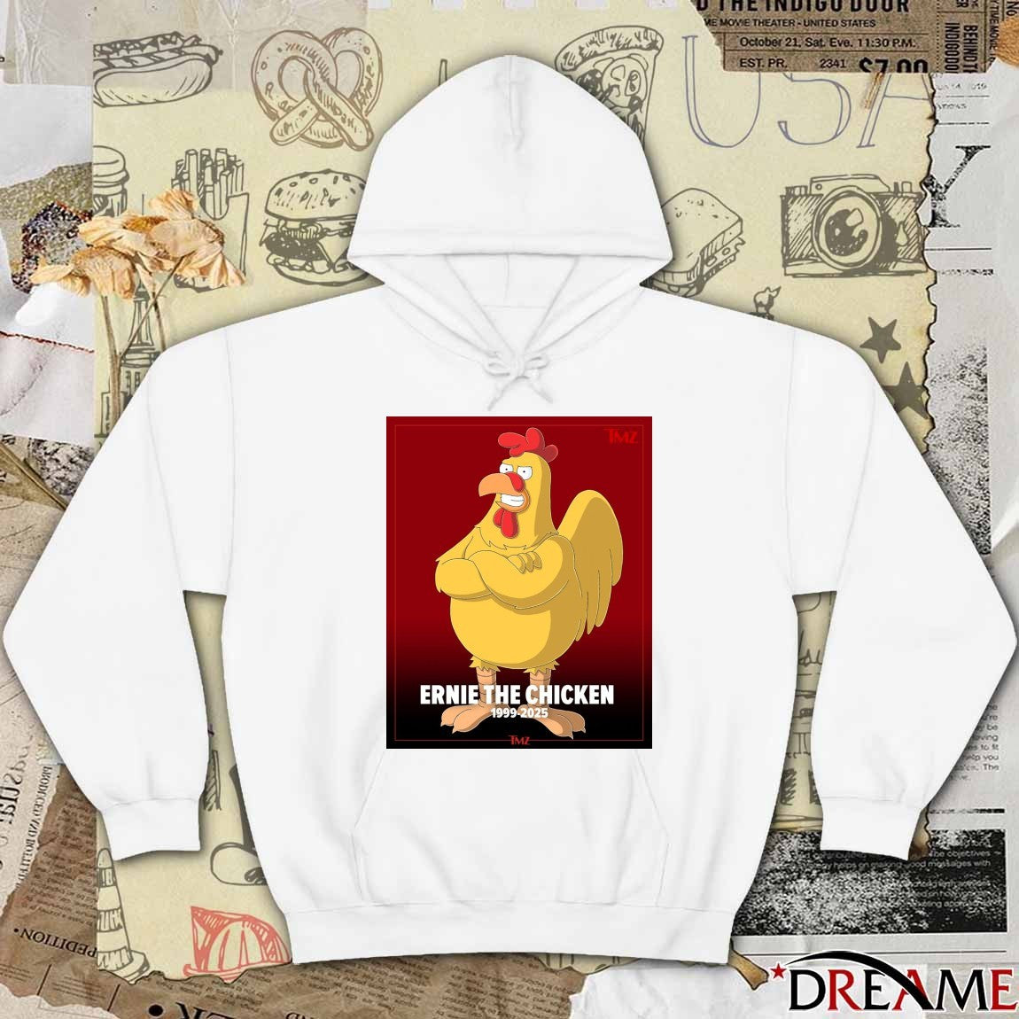 Family Guy Ep Confirm Death Of Ernie The Chicken 1999-2025 Poster t-shirt
