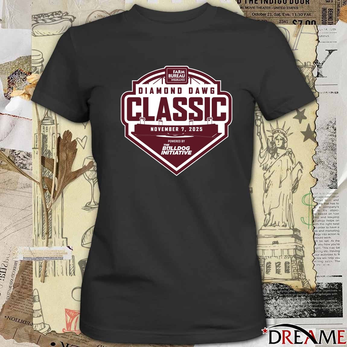 Farm Bureau Insurance Diamond Dawg Classic November 7, 2025 The Bulldog Initiative Logo t-shirt