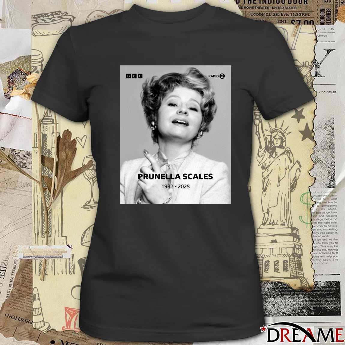 Fawlty Towers Actress Prunella Scales Has Sadly Died Aged 93 1932 – 2025 Poster t-shirt