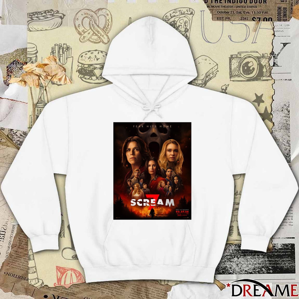 Fear Hít Home Scream 7 Only In Theatres February 27, 2026 Poster t-shirt