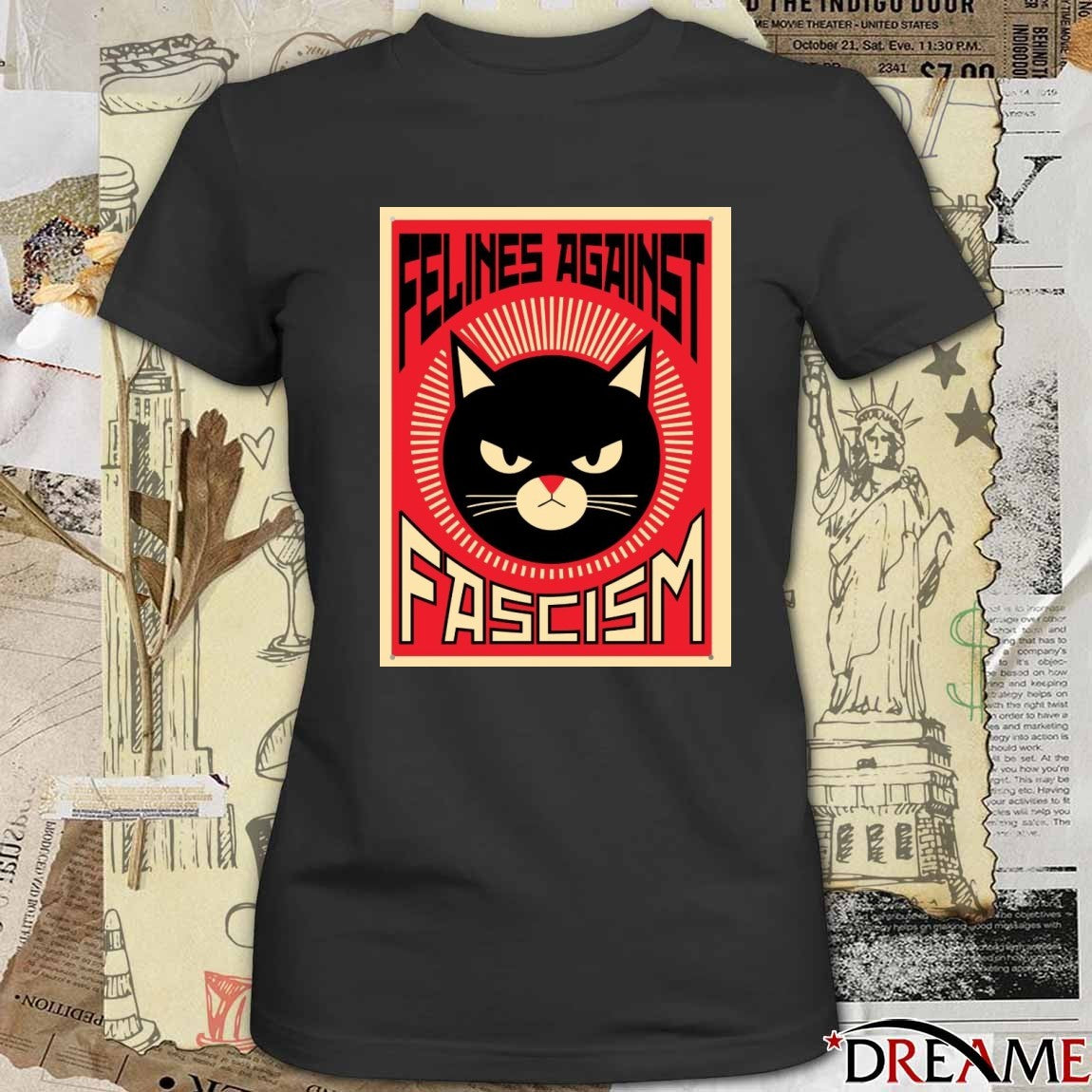 Felines Against Fascism Minneapolis 2026 t-shirt
